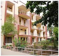 Apartment complex exterior